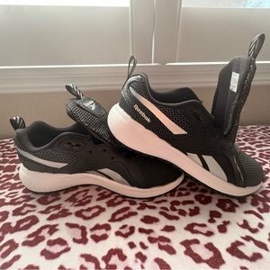 Reebok Kids Black and White Athletic Sneakers